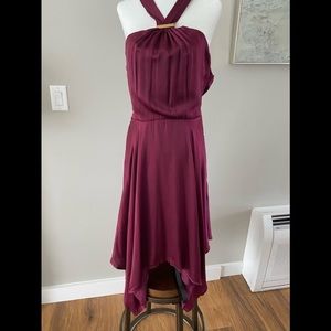 Le Chateau satine halter neck dress